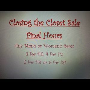 The Closet is Officially Closed!